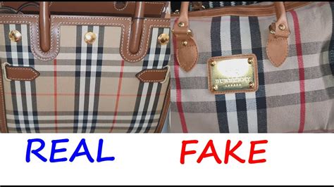 How to tell a fake or genuine Burberry bag 